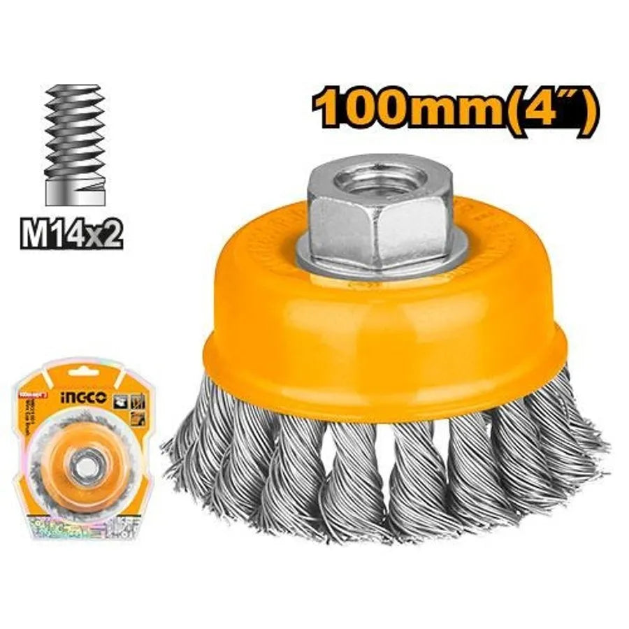 Wire Cup Brush 100mm - INGCO